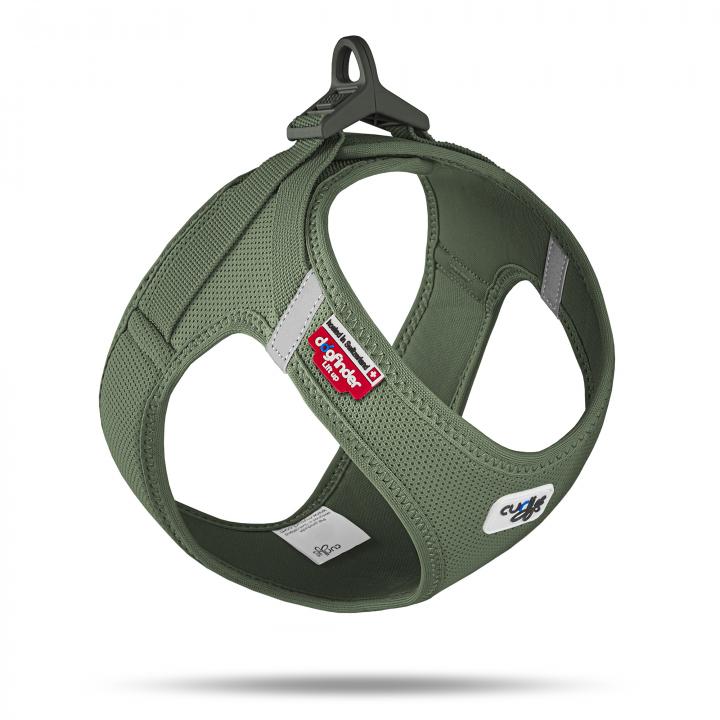 CURLI VEST DOG CHEST COLLAR CURLI BUCKLE AIR-MESH MOSS