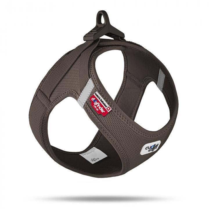 CURLI VEST DOG CHEST COLLAR CURLI BUCKLE AIR-MESH BROWN