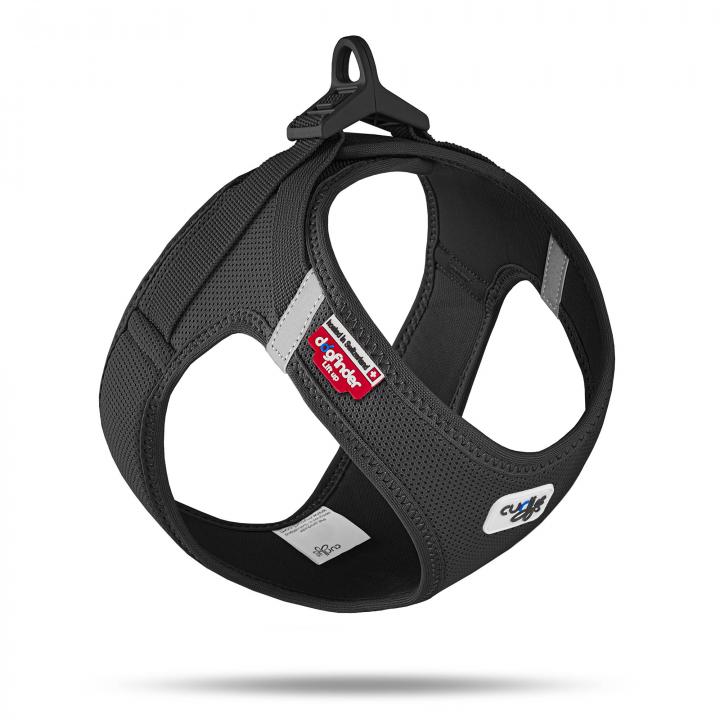 CURLI VEST DOG CHEST COLLAR CURLI BUCKLE AIR-MESH BLACK