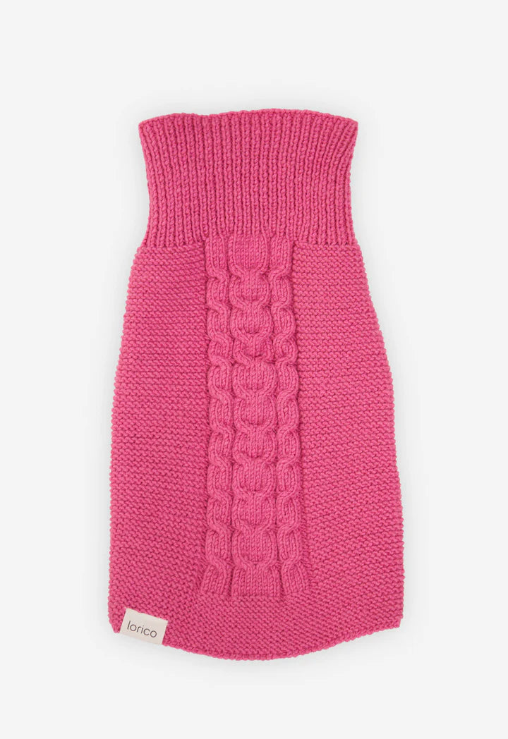 Verona Dog Sweater - Pink