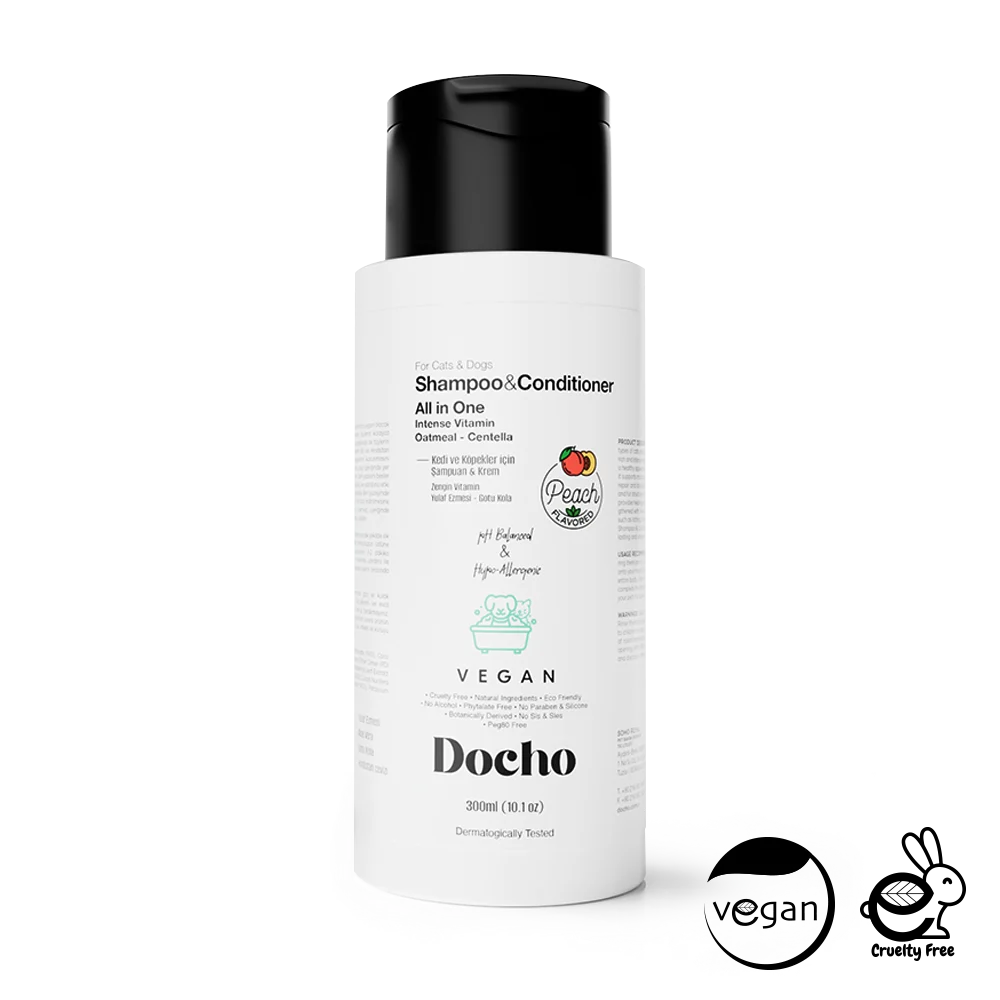 Docho Dog Shampoo and Conditioner - All in One - Rich Vitamin