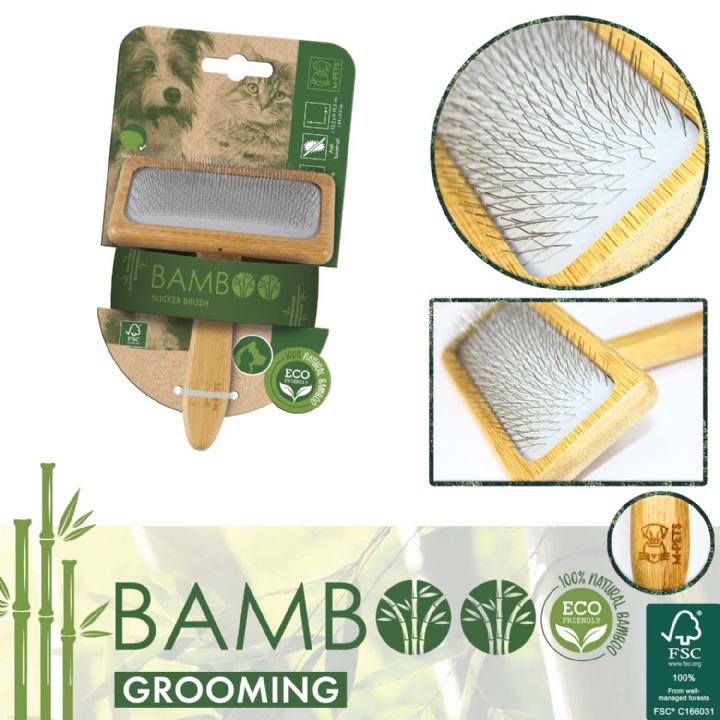 M-PETS BAMBOO FINNISH DOG BRUSH