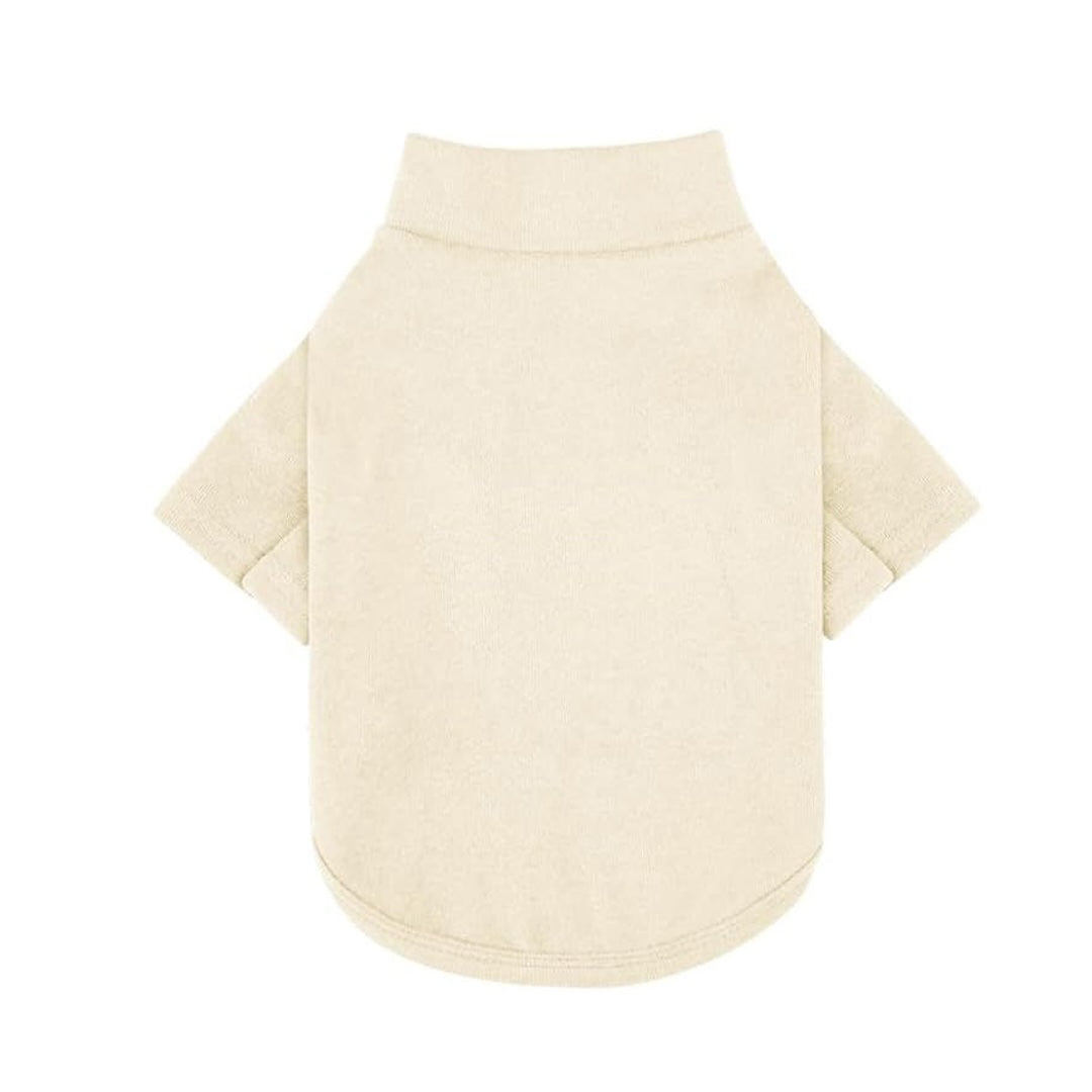 DolcePets Cream Sweater with Dog Hearts