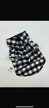 BLACK AND WHITE LUMBER CUTTER DOG SHIRT