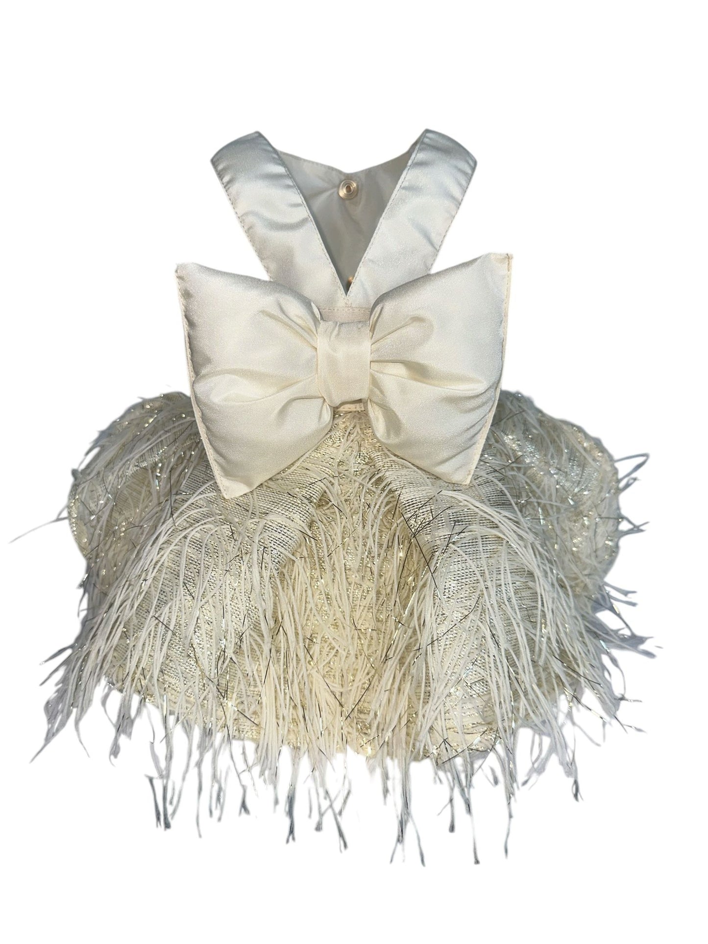 WHITE PARTY DOG DRESS
