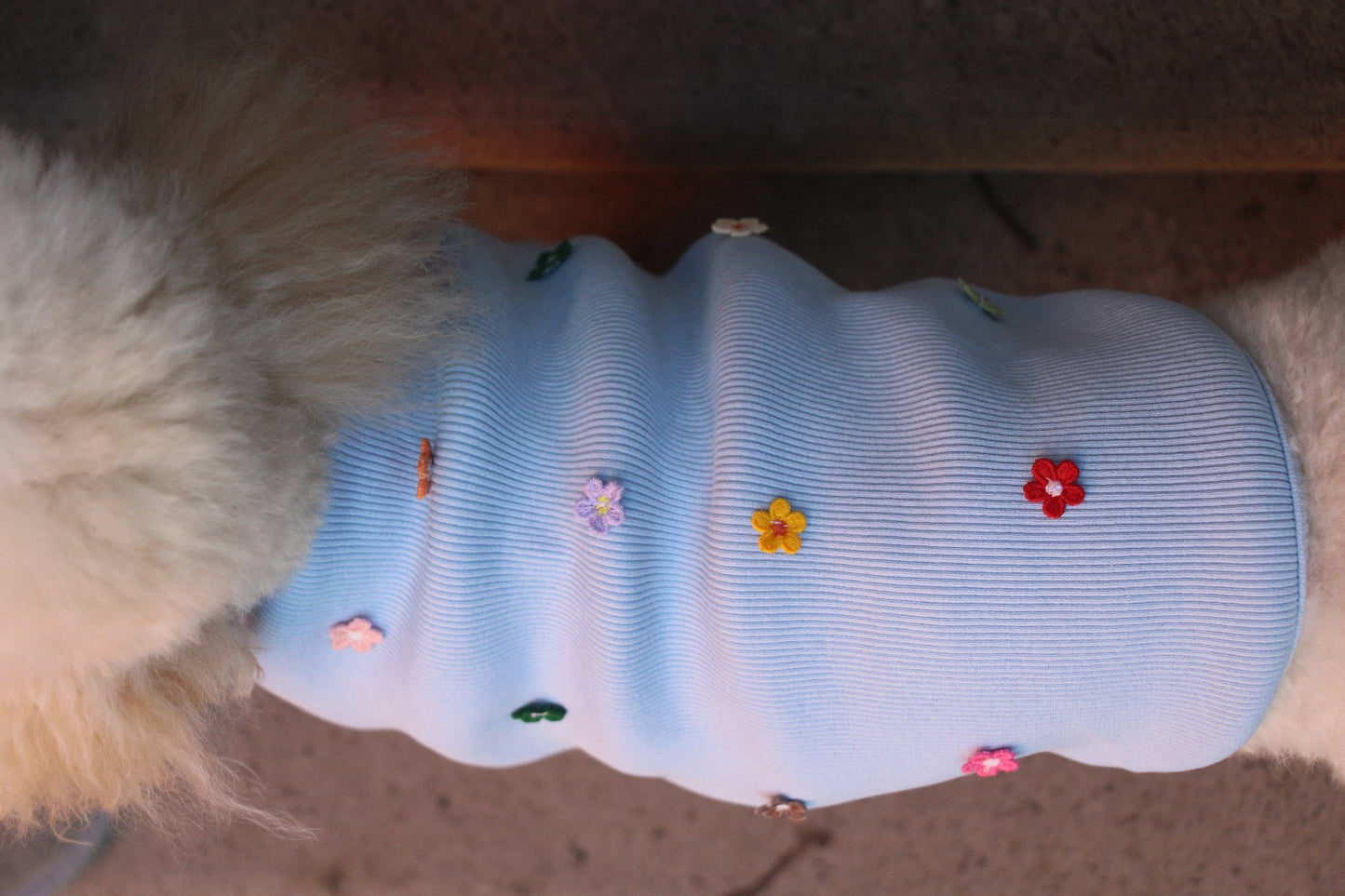 FUREND BLUE FLORAL DOG T-SHIRT