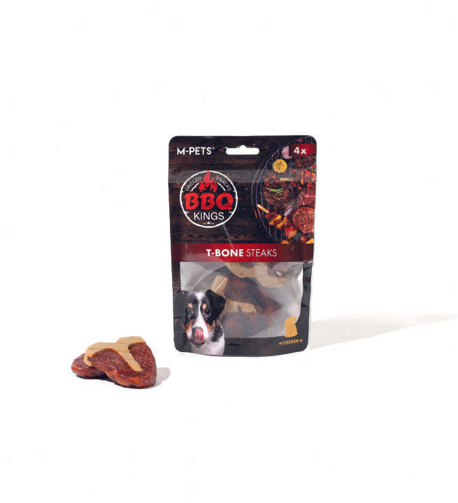 M-PETS BBQ KINGS T-BONE STEAKS CHICKEN DOG REWARD