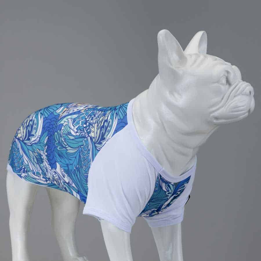 BLUE FLOWER KÖPEK TSHİRT