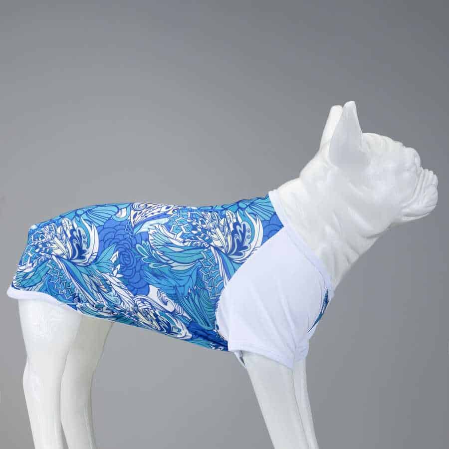 BLUE FLOWER KÖPEK TSHİRT