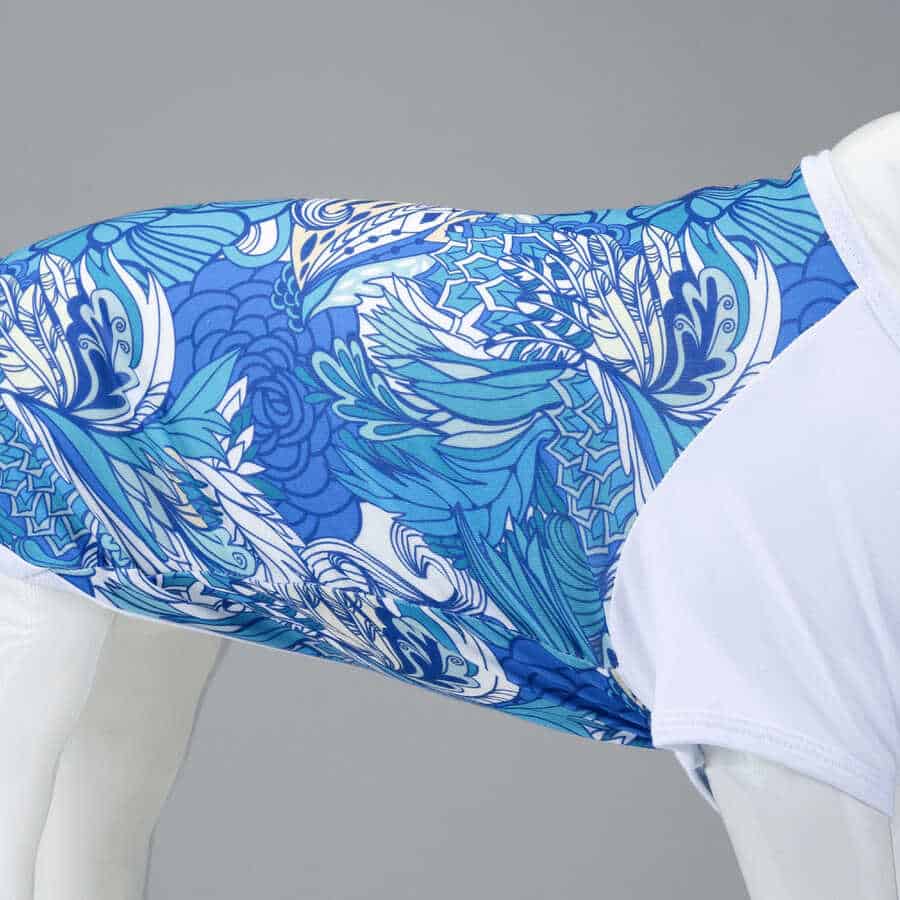 BLUE FLOWER KÖPEK TSHİRT