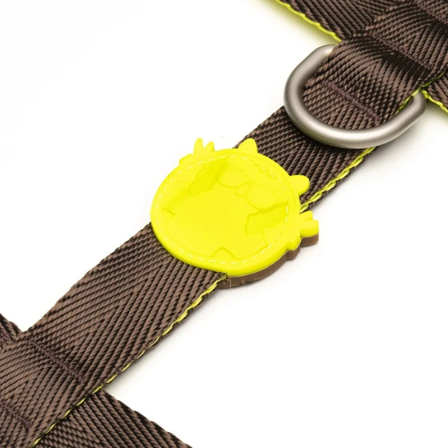 LINDO URBAN GLOW DARK COFFEE H TYPE CHEST COLLAR