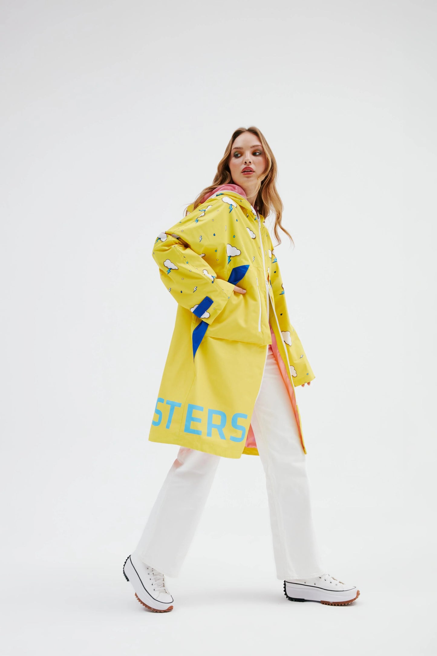 Yellow Cloud Human Raincoat