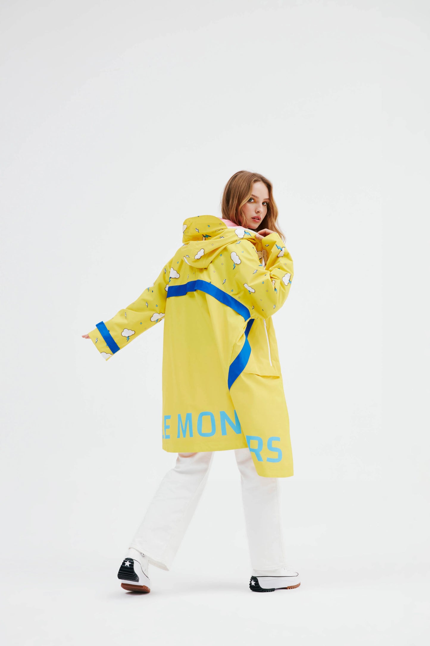 Yellow Cloud Human Raincoat