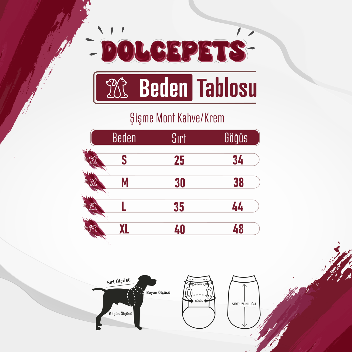 Puppy Cream Coat for Dogs