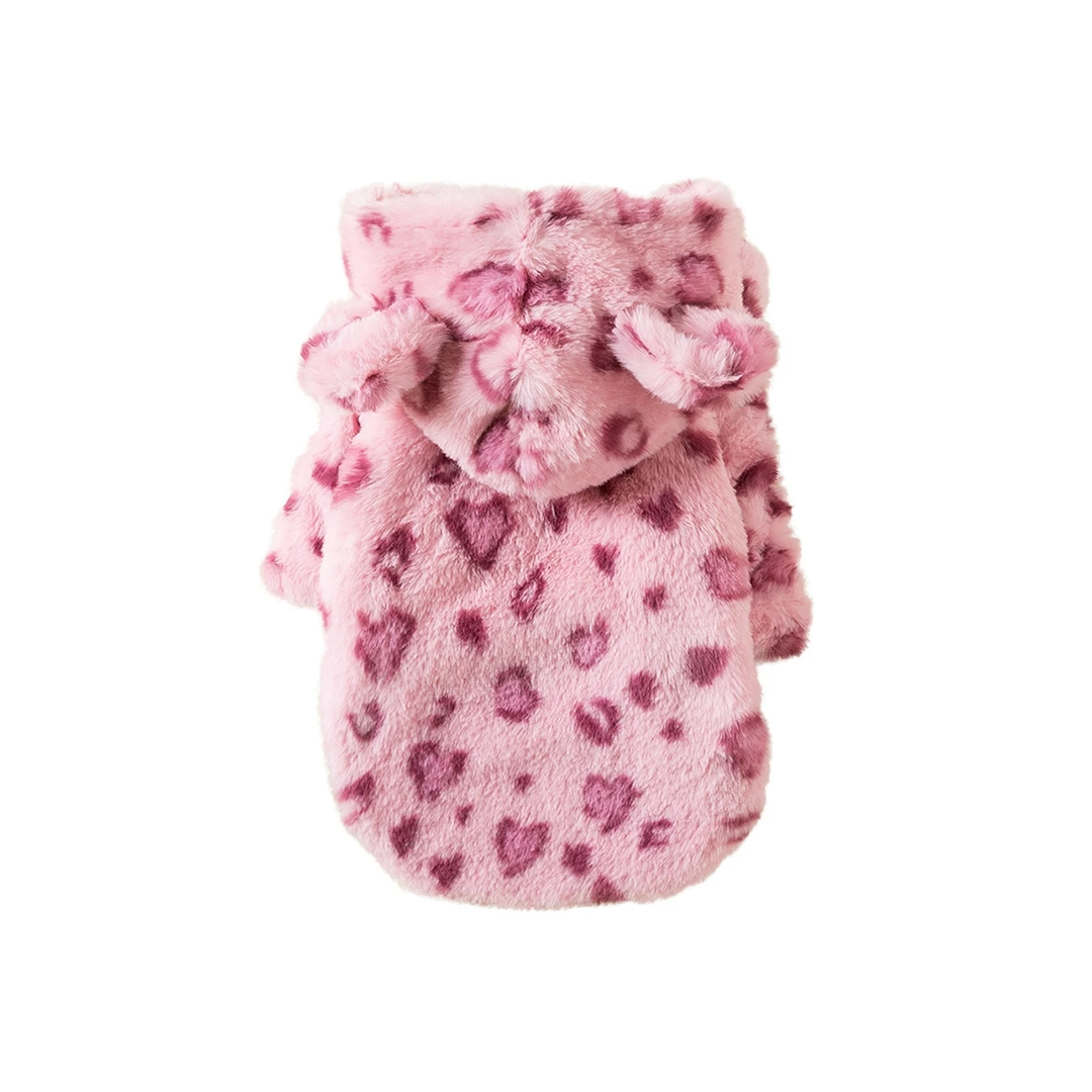 Pink Leopard Dog Jacket