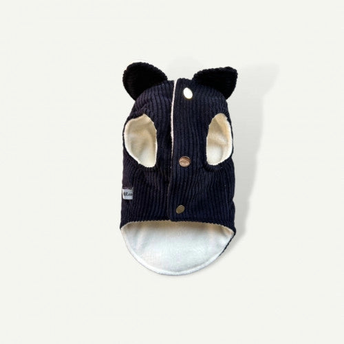 NAVY PUFFER DOG COAT