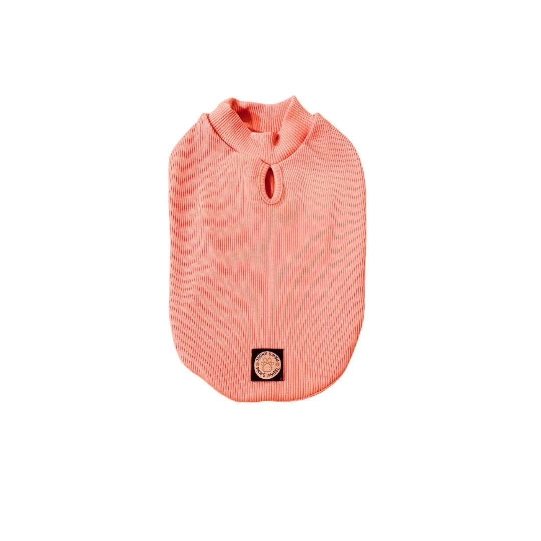 PINK SLEEVELESS DOG T-SHIRT
