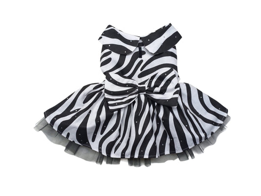 MERPAWW KÖPEK ZEBRA DESEN ELBİSE