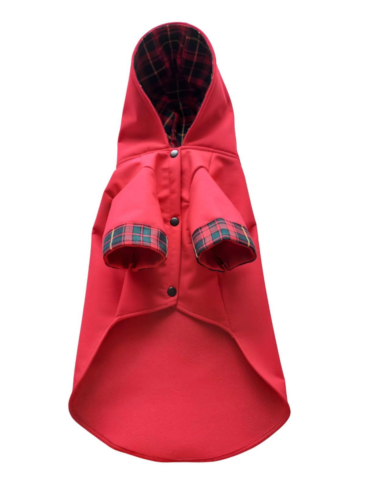 MERPAWW DOG SOFTSHELL RED COAT