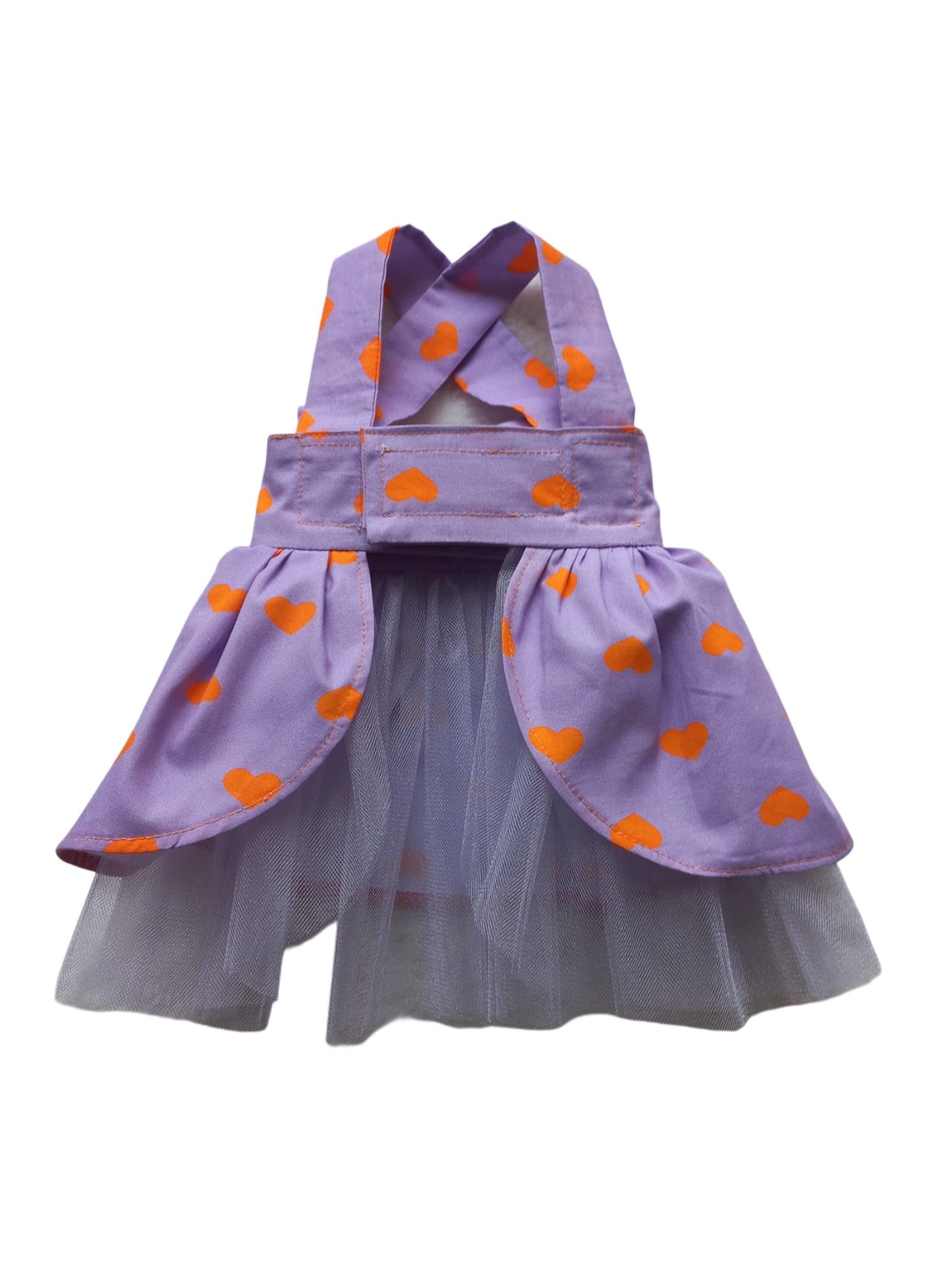 MERPAWW DOG LILAC HEART DRESS