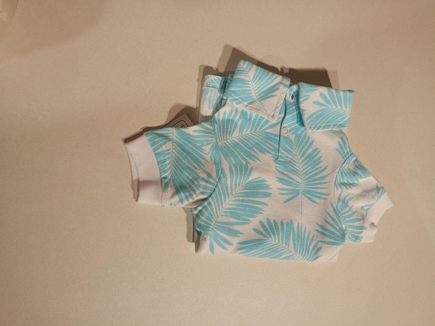 BLUE HAWAIIAN POLO T-SHIRT
