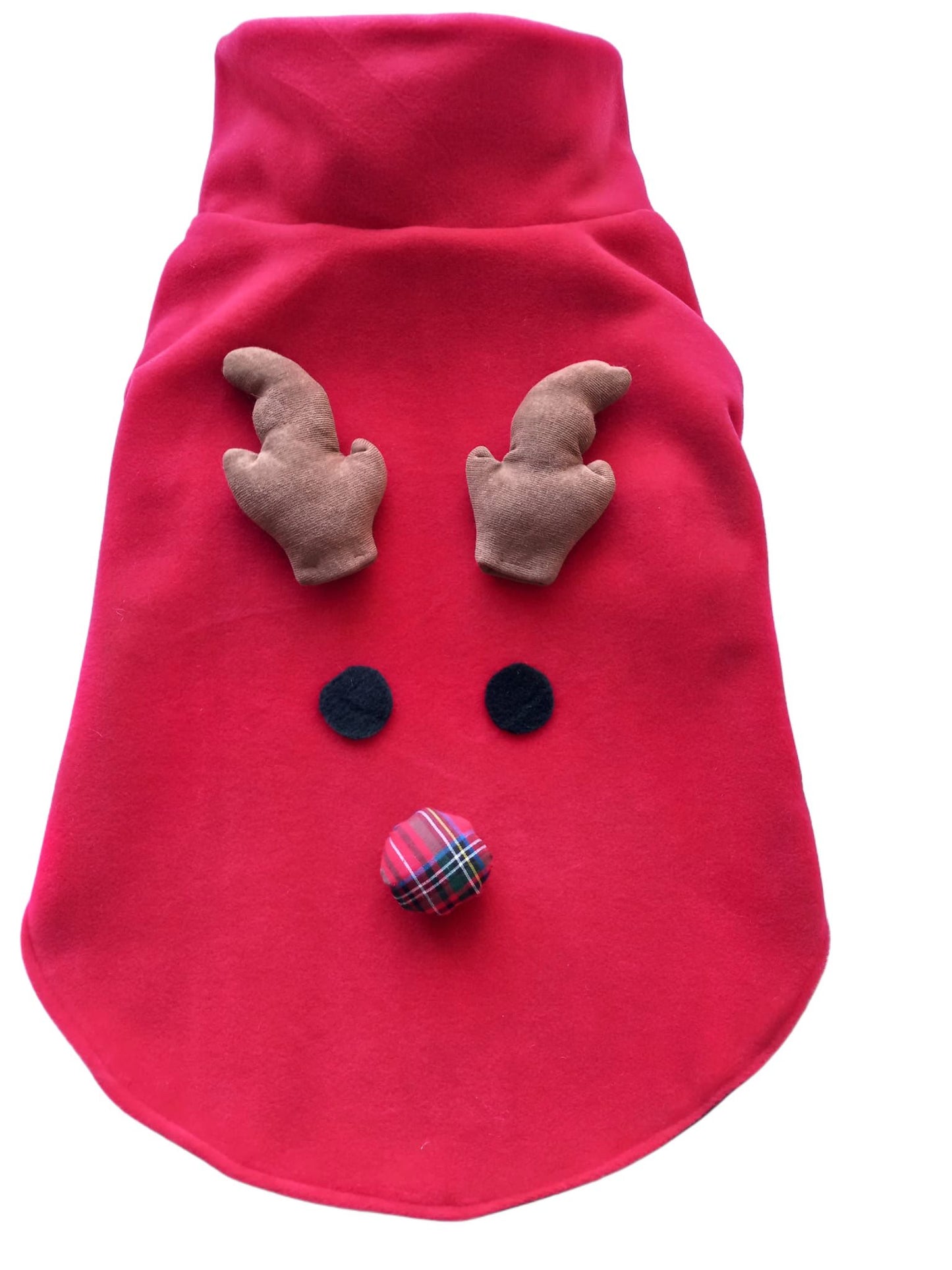 MERPAWW DOG RED DEER FLEECE COAT