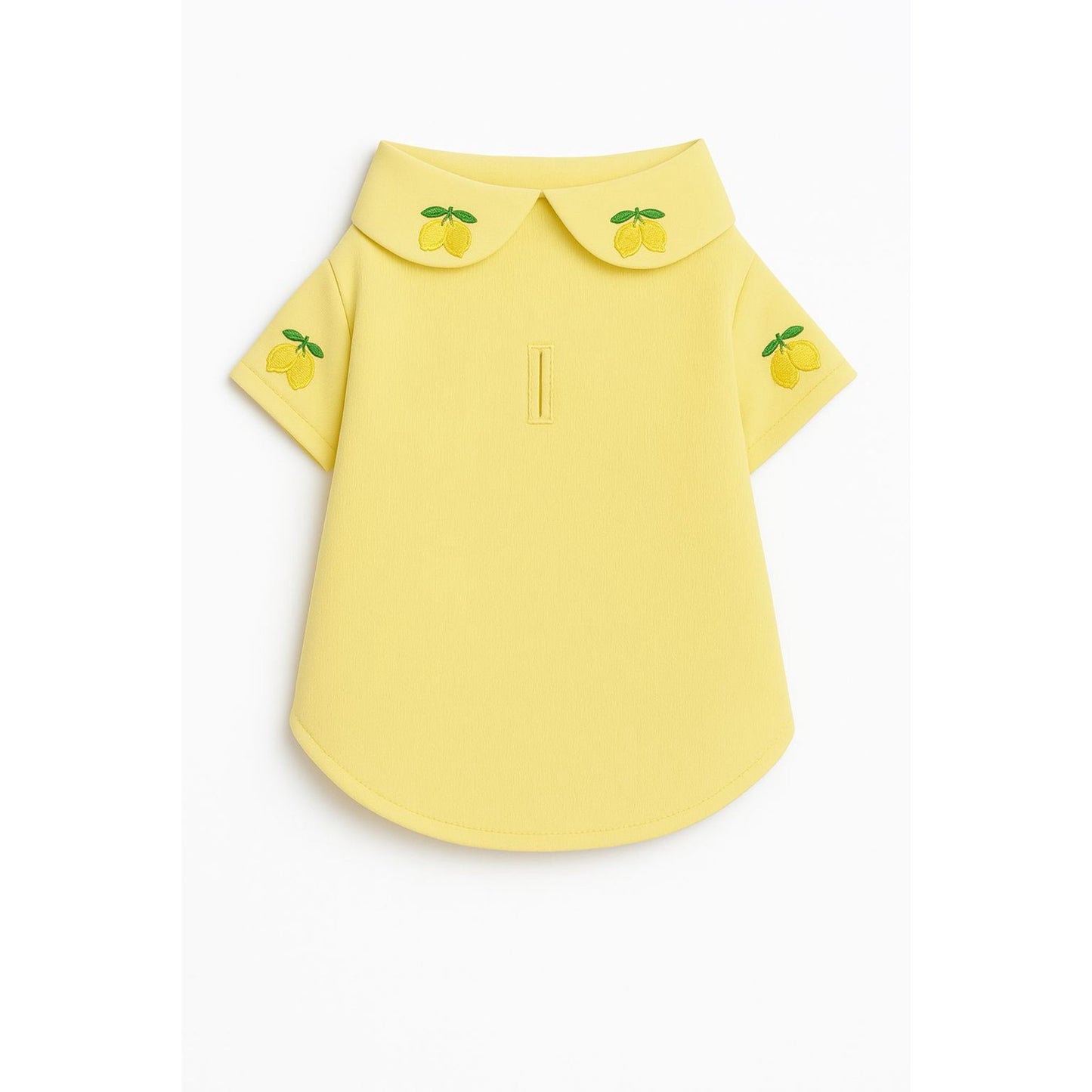 MERPAWW YELLOW LEMON EMBROIDERED DOG SHIRT