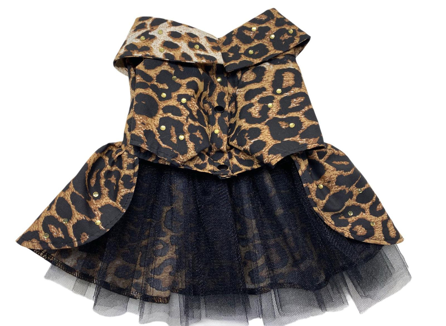 MERPAWW DOG BROWN LEOPARD DRESS