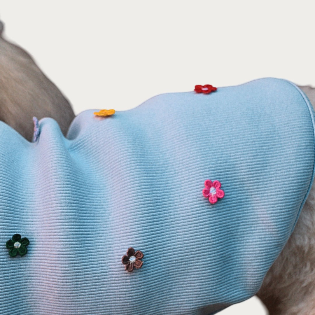FUREND BLUE FLORAL DOG T-SHIRT