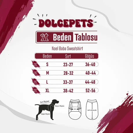 DOLCEPETS NOEL BABA KÖPEK SWEATSHIRT