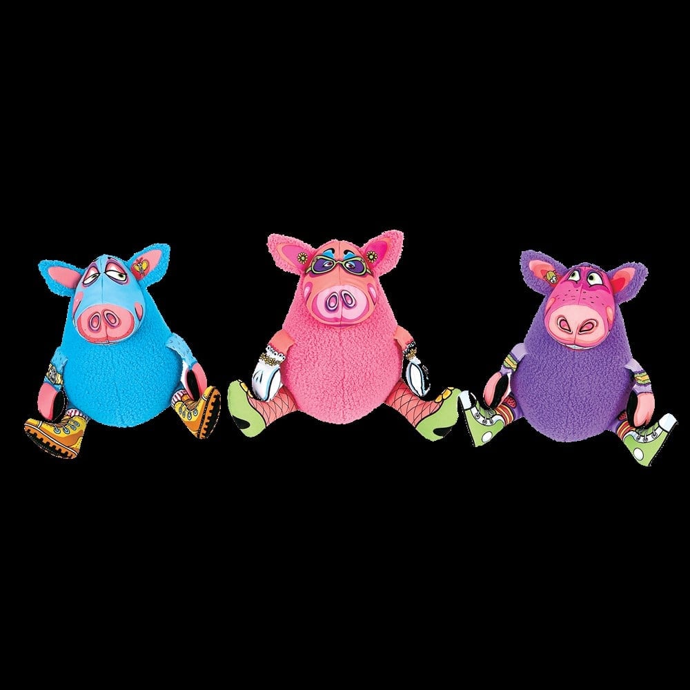 Fat Cat Gruntleys Plush Dog Toy with Sound