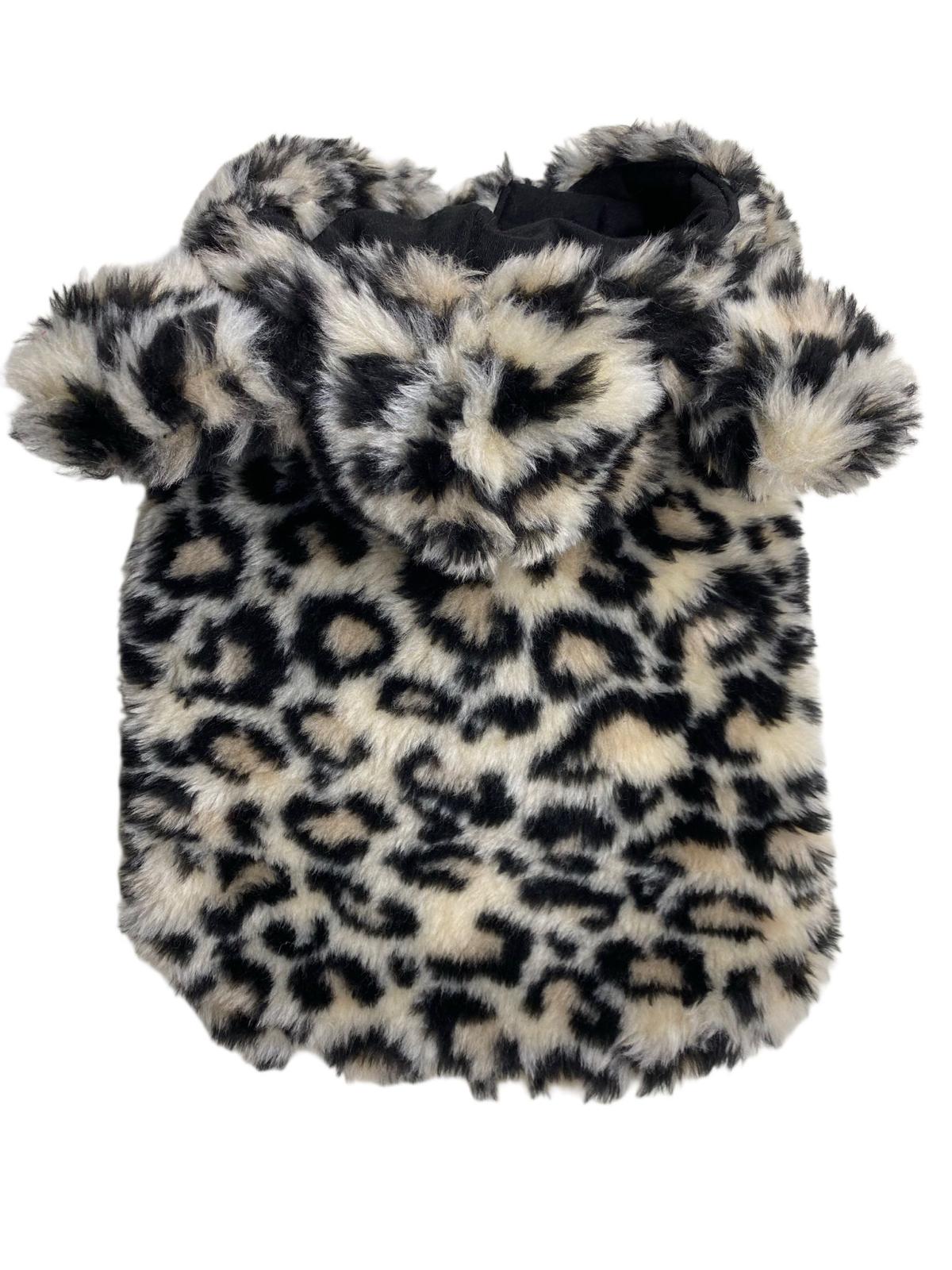 MERPAWW DOG BROWN LEOPARD COAT