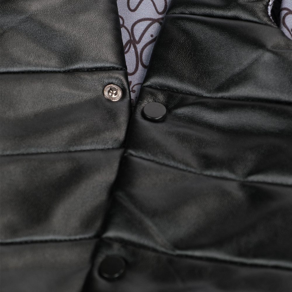 JACKY LEATHER QUILTED DOG COAT
