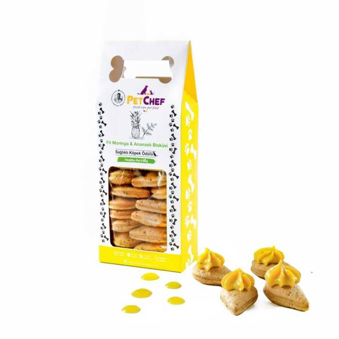 PetChef Fit Moringa & Pineapple Dog Biscuits (230 Gr)