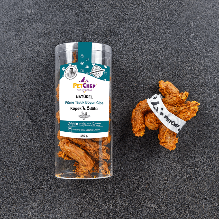 PetChef Smoked Chicken Neck Dog Treat Chips