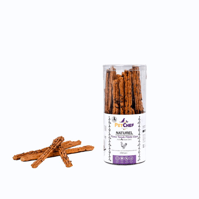 PetChef Smoked Chicken Fillet Dog Treat Chips (150 Gr)