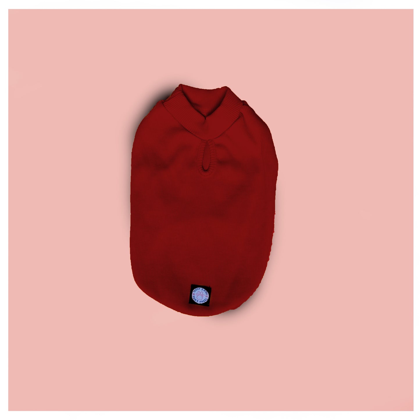 RED SLEEVELESS DOG T-SHIRT