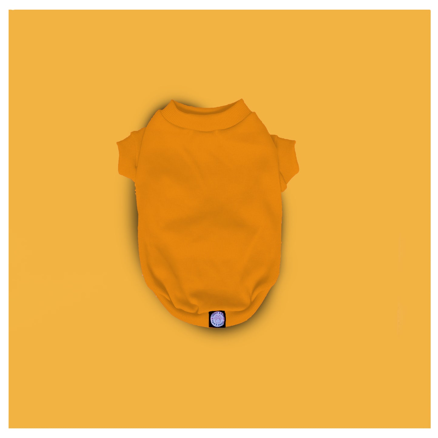 YELLOW SLEEVE DOG T-SHIRT