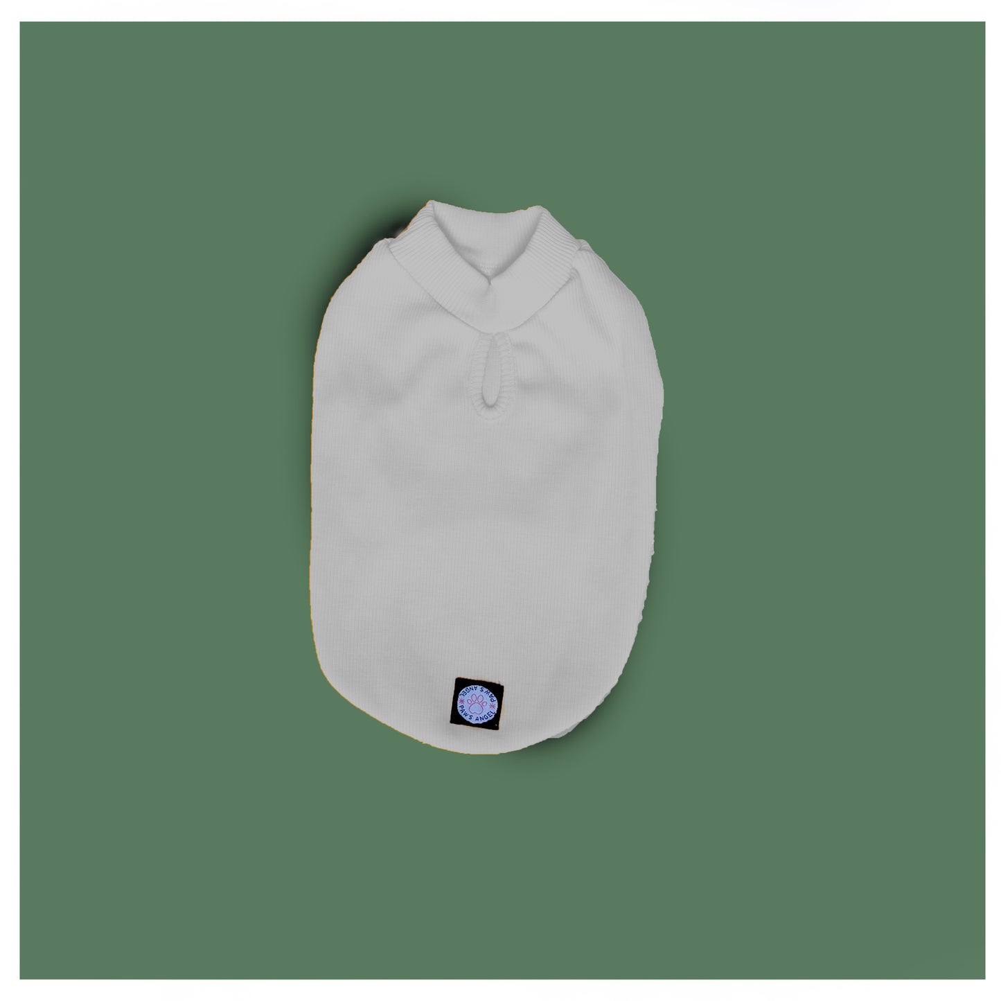 ECRU SLEEVELESS DOG T-SHIRT