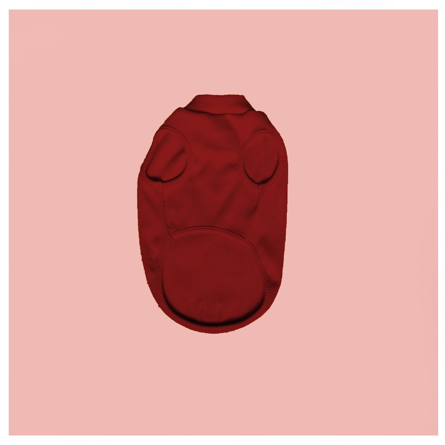 RED SLEEVELESS DOG T-SHIRT