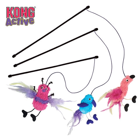 Kong Plush Toy Cat Fishing Rod