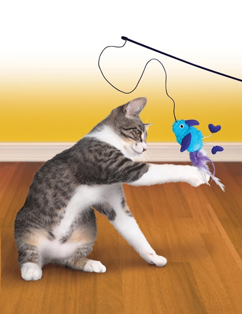 Kong Plush Toy Cat Fishing Rod
