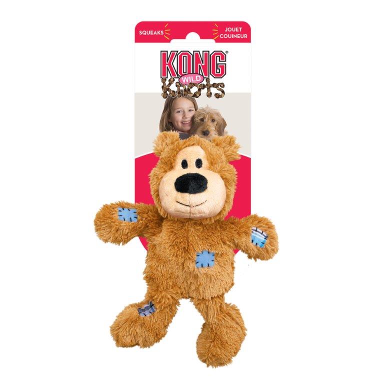 KONG KNOTS BEAR DOG TOY SM