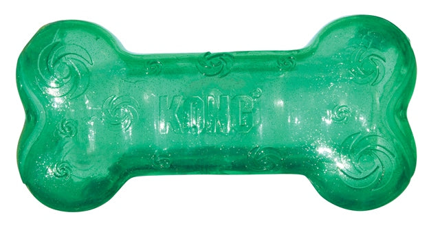 KONG SQUEEZZ DOG BONE WITH RUSHING SOUND M 15.5CM