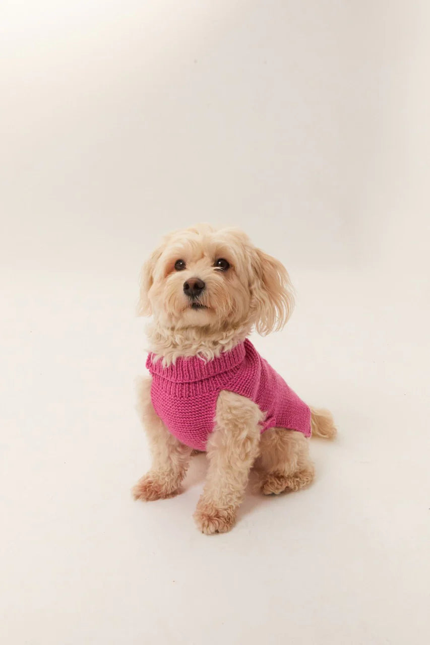 Verona Dog Sweater - Pink