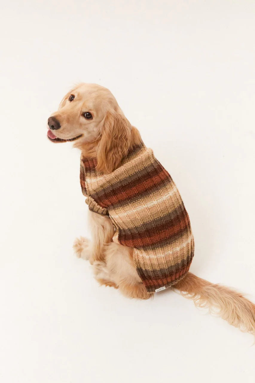 Bergamo Dog Sweater - Brown