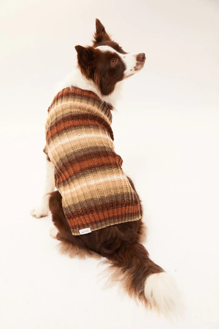 Bergamo Dog Sweater - Brown