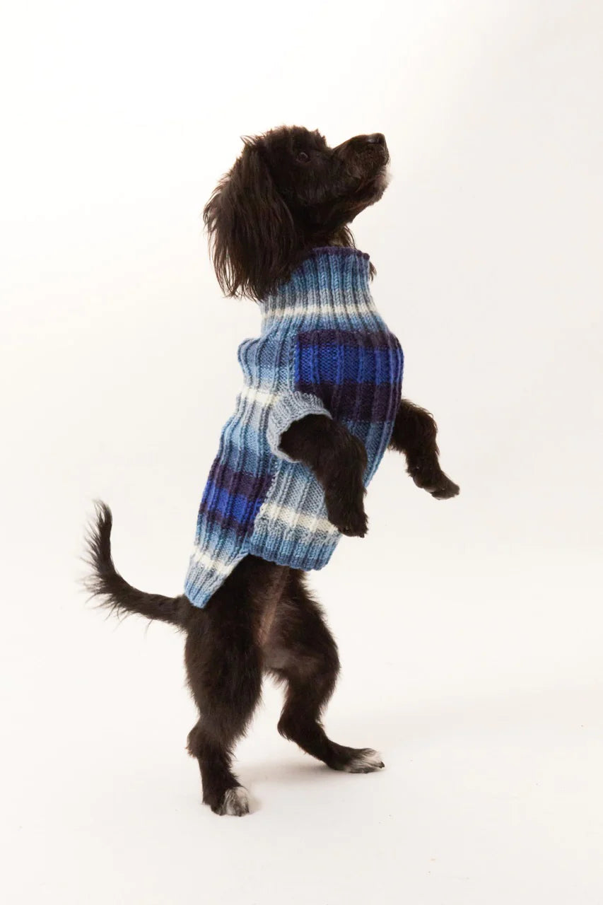 Bergamo Dog Sweater - Blue