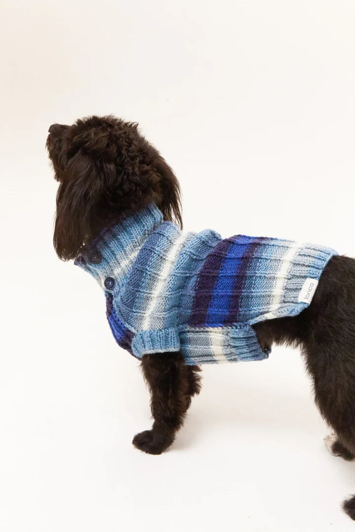Bergamo Dog Sweater - Blue