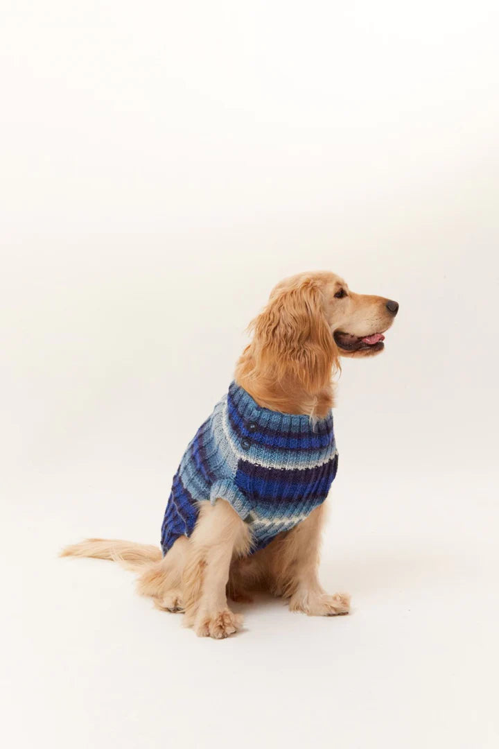 Bergamo Dog Sweater - Blue